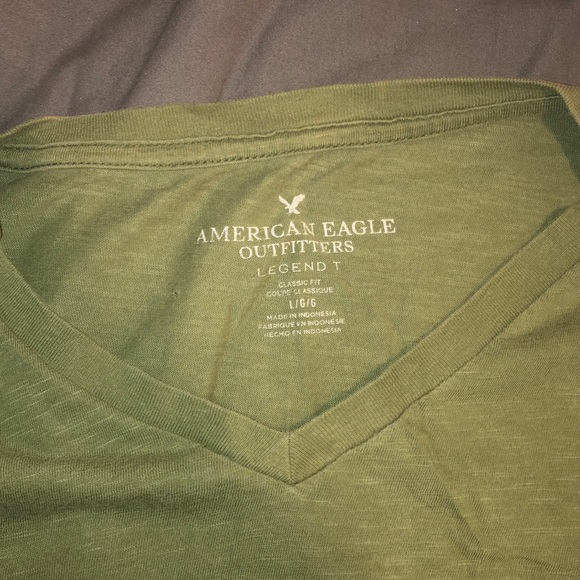 Olive Green American Eagle Tee - Picture 4 of 4